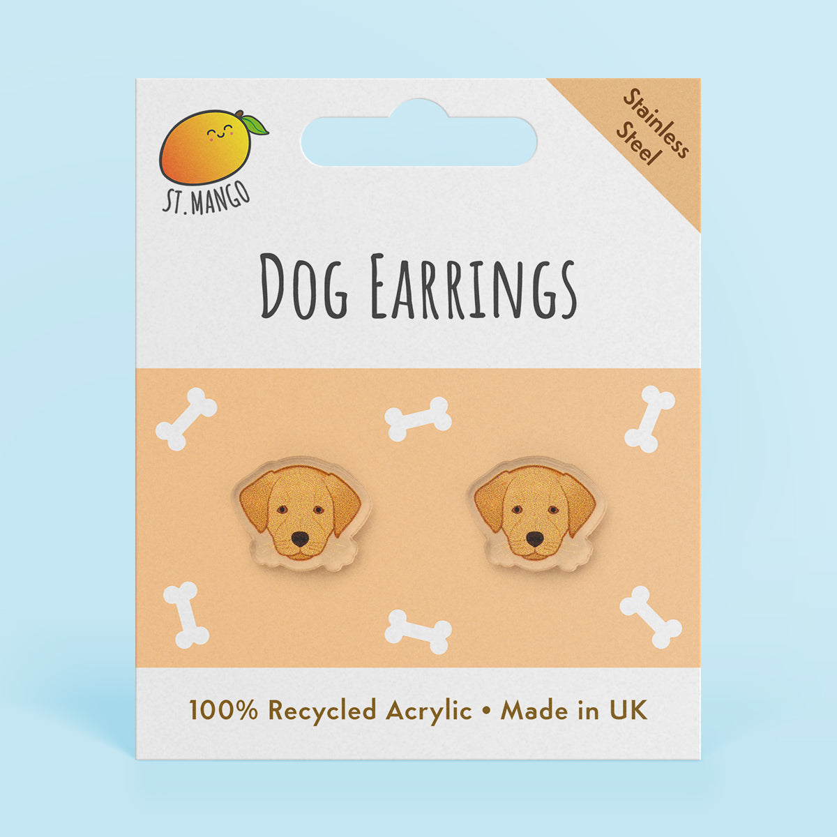 Labrador Dog Stud Earrings