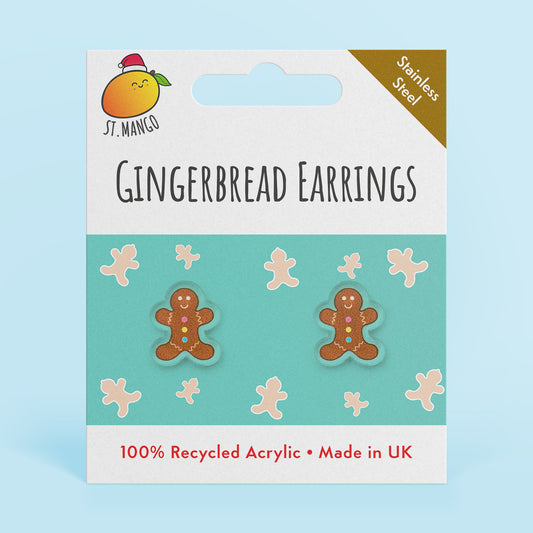 Gingerbread Stud Earrings