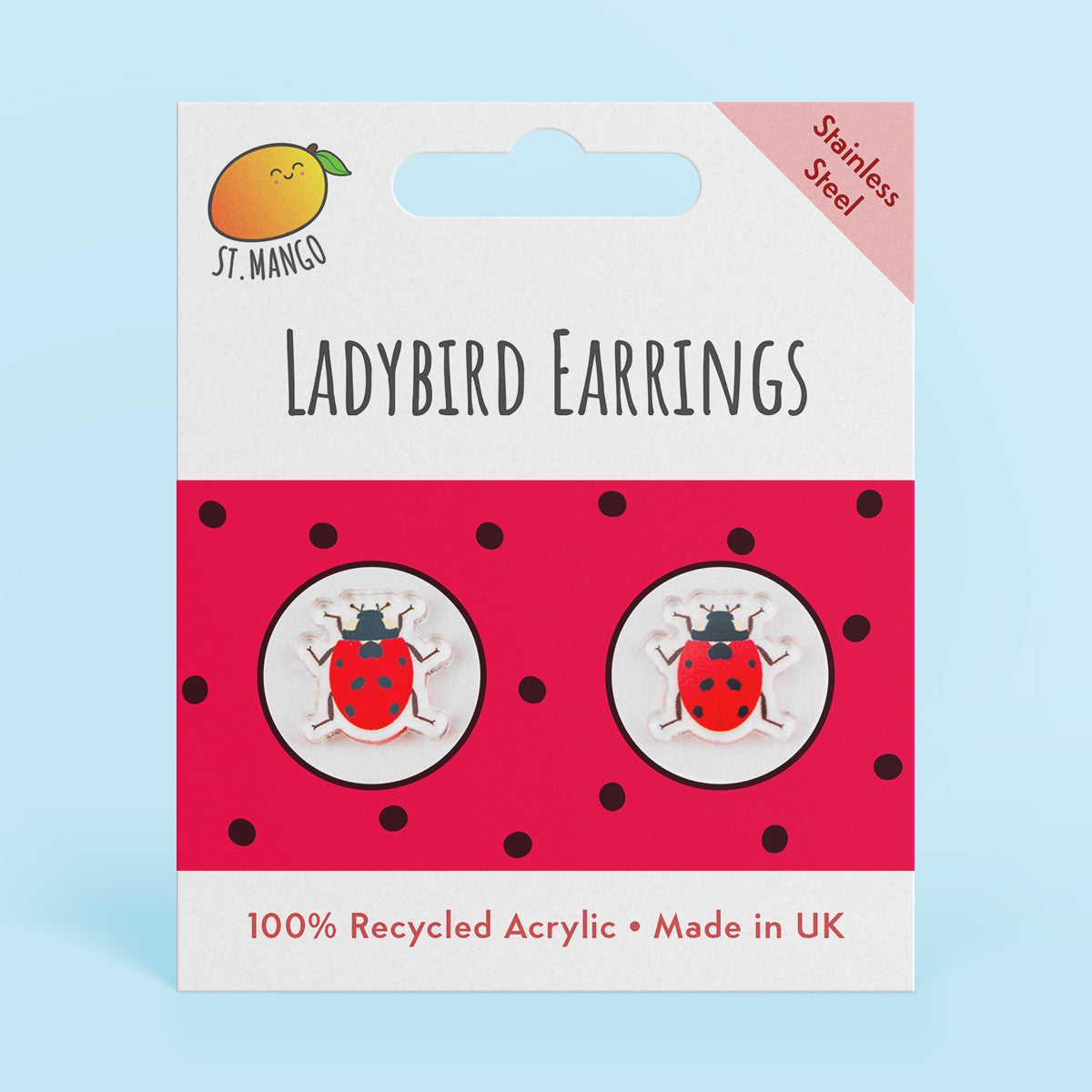 Ladybird Stud Earrings
