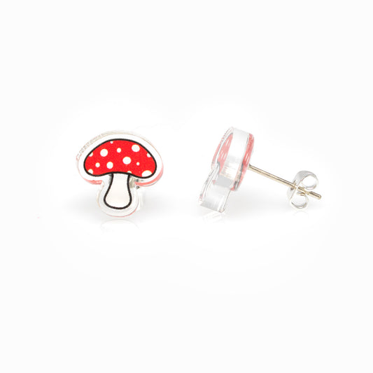 Mushroom Stud Earrings
