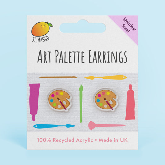 Art Palette Stud Earrings
