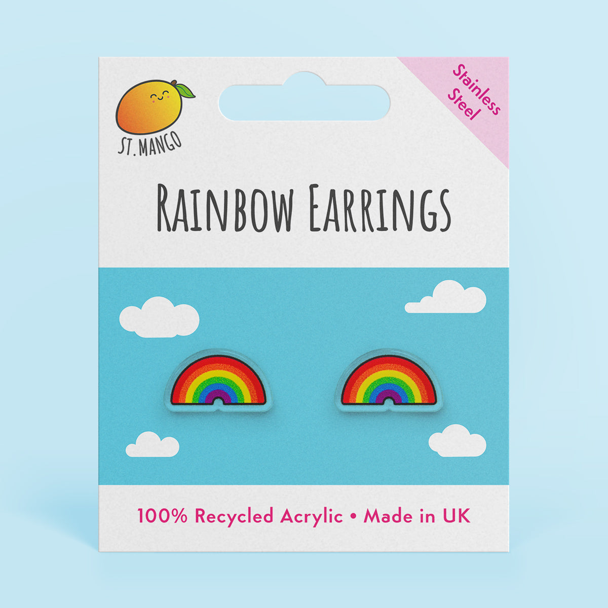 Rainbow Stud Earrings