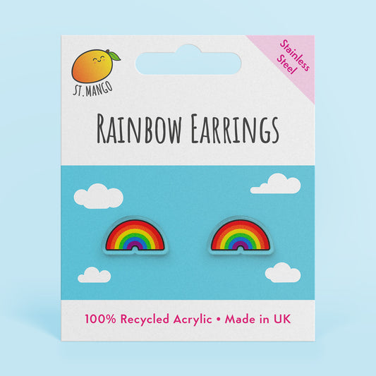 Rainbow Stud Earrings