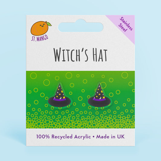 Witch Hat Stud Earrings