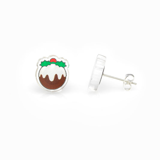 Christmas Pudding Stud Earrings