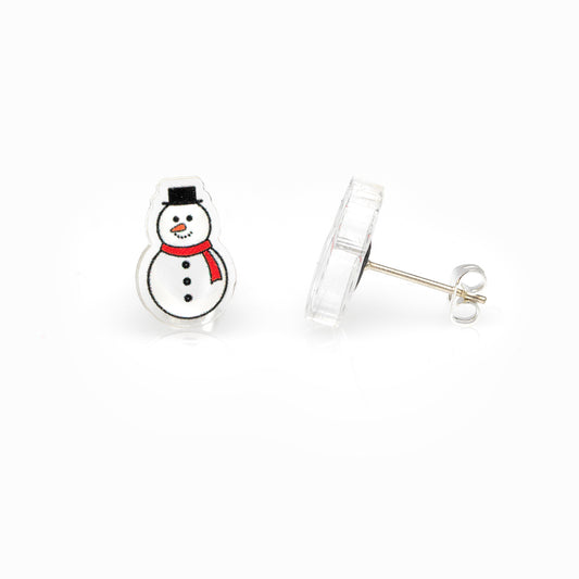 Snowman Stud Earrings
