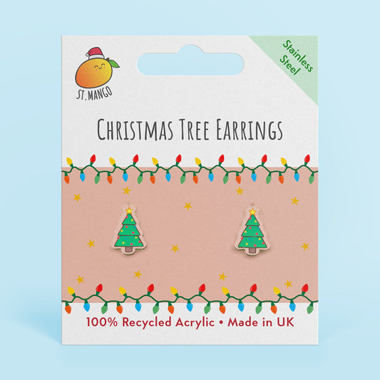Christmas Tree Stud Earrings