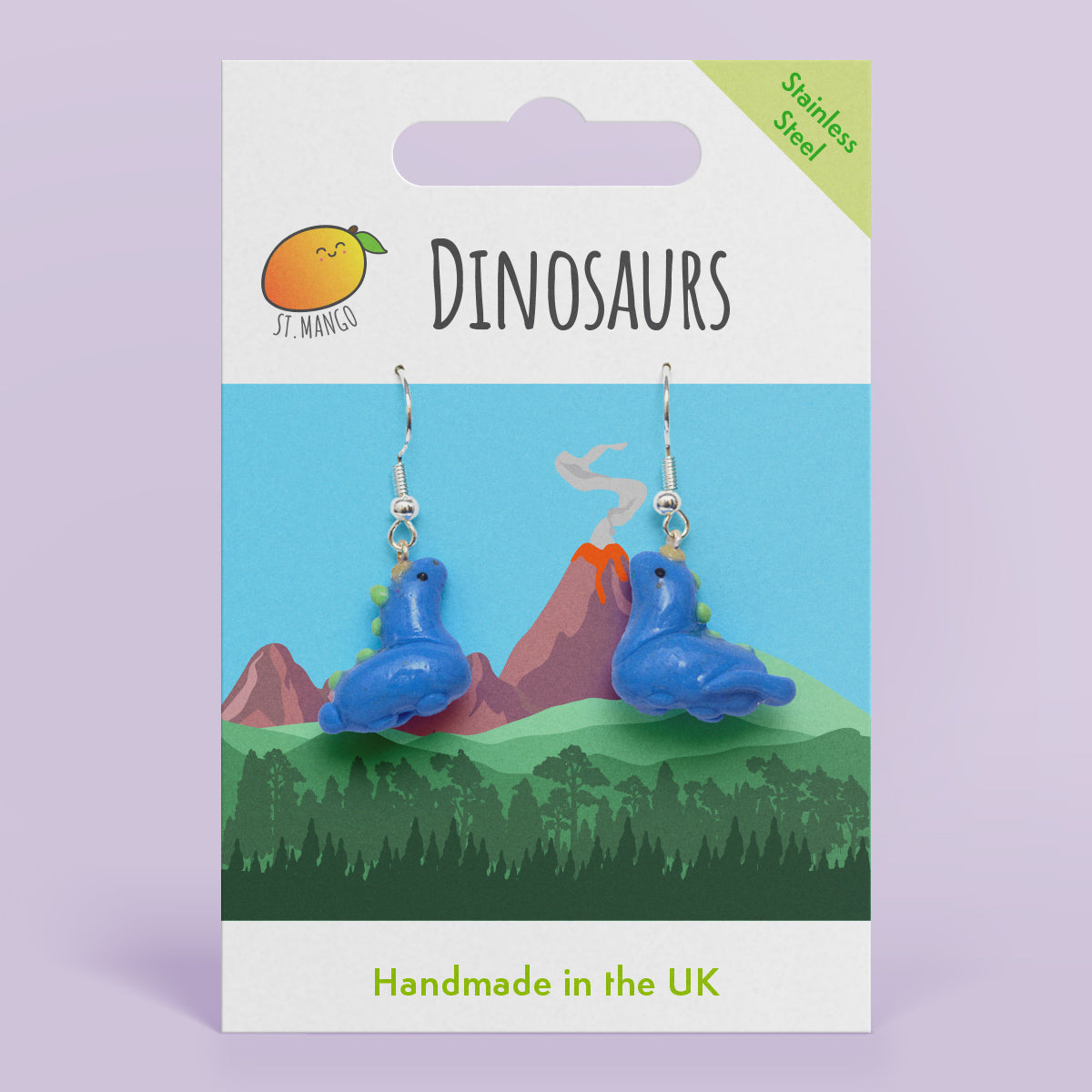 Dinosaur Dangle Earrings