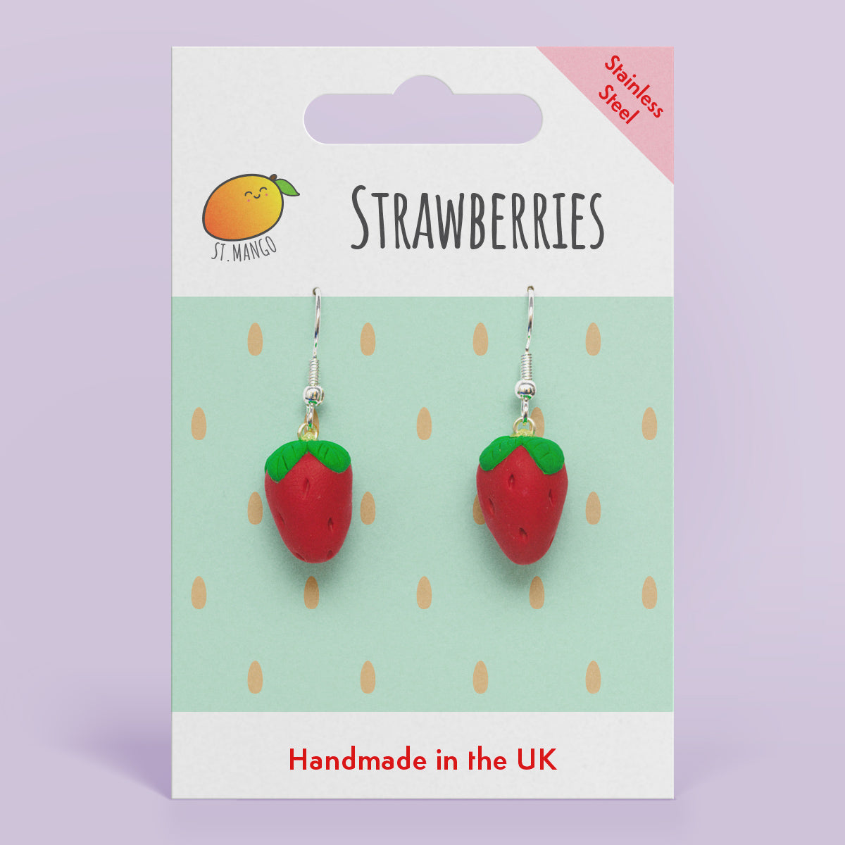 Strawberry Dangle Earrings