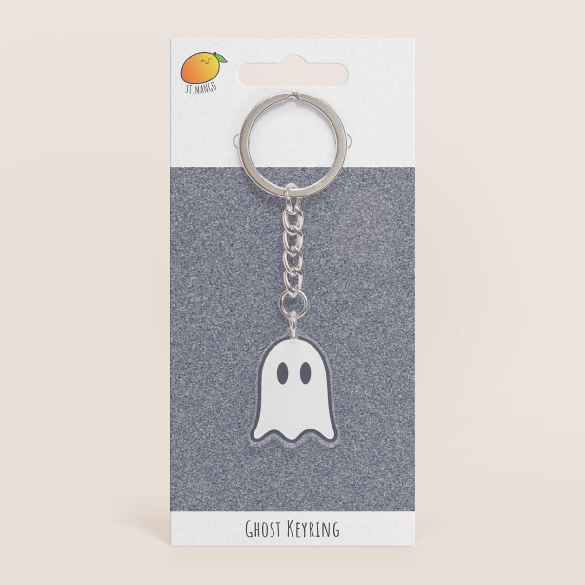 Ghost Acrylic Keyring