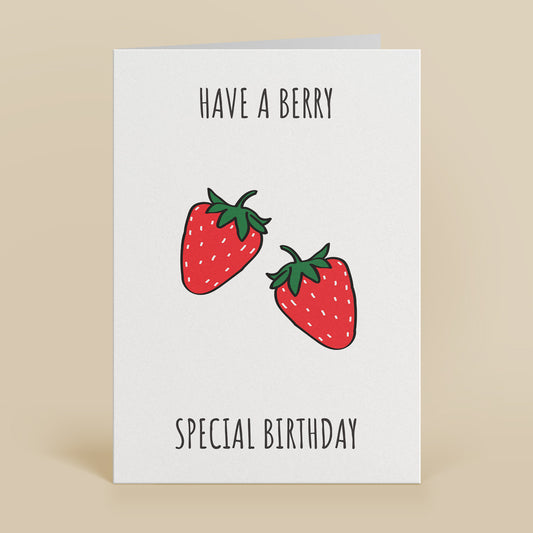 Berry Special Birthday Greetings Card