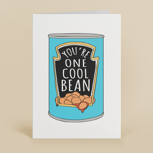 One Cool Bean Greetings Card