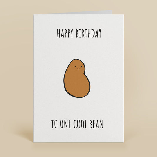 Cool Bean Birthday Greetings Card