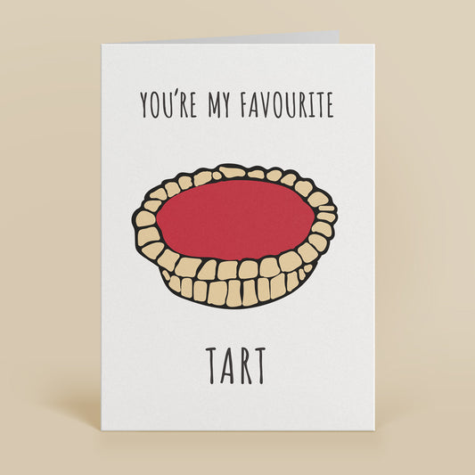 Favourite Tart Greetings Card