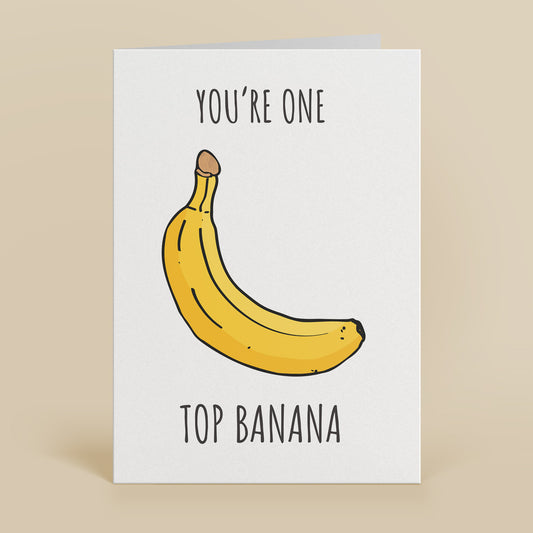 Top Banana Greetings Card