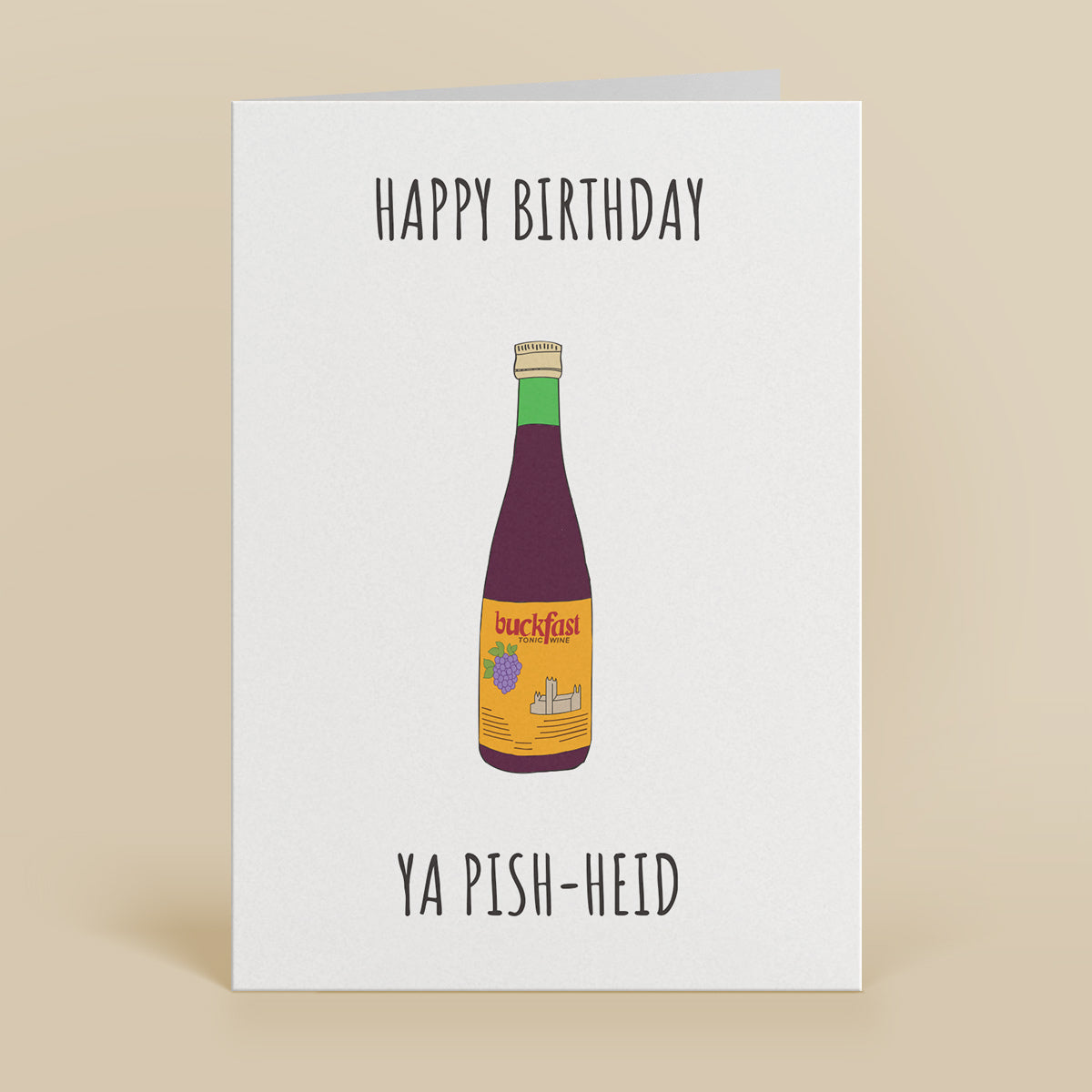 Birthday Pish-Heid Greetings Card