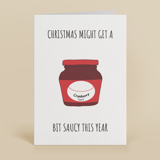 Saucy Christmas Greetings Card