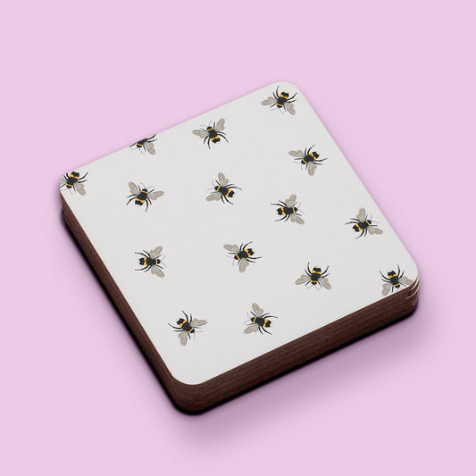 Bees Square Coaster