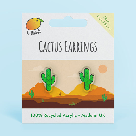 Cactus Stud Earrings