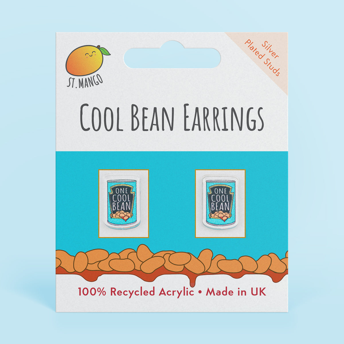 Cool Bean Stud Earrings