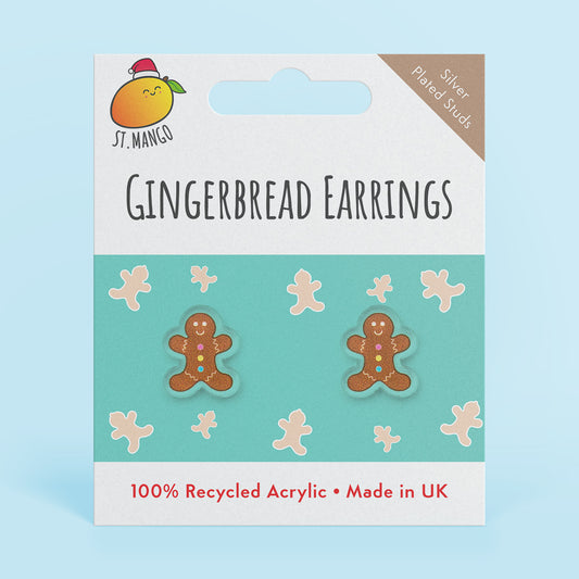 Gingerbread Stud Earrings