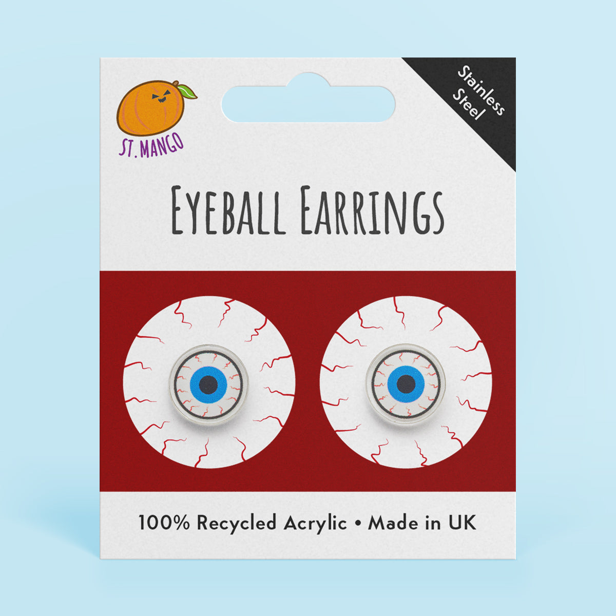 Eyeballs Halloween Stud Earrings