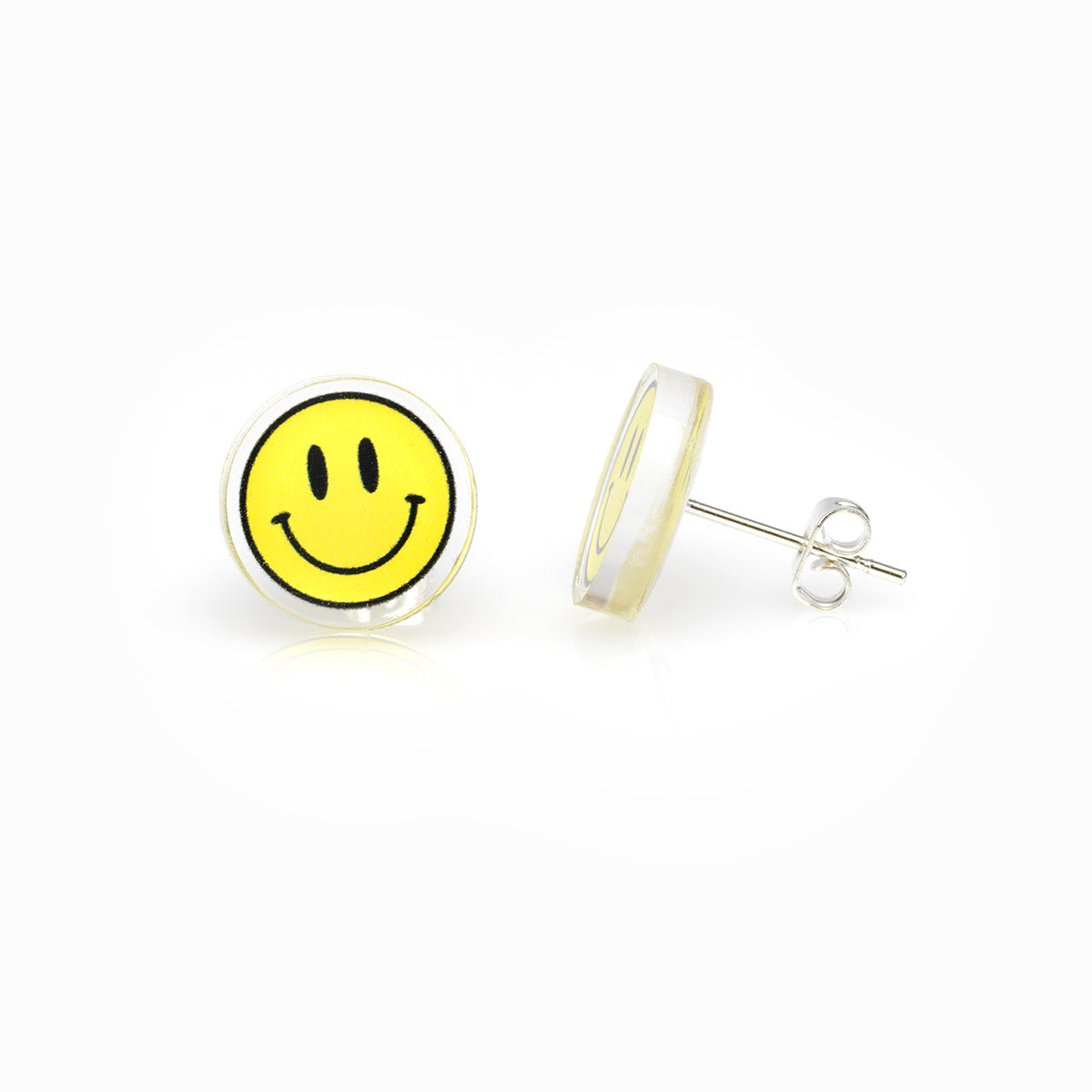 Happy Face Stud Earrings