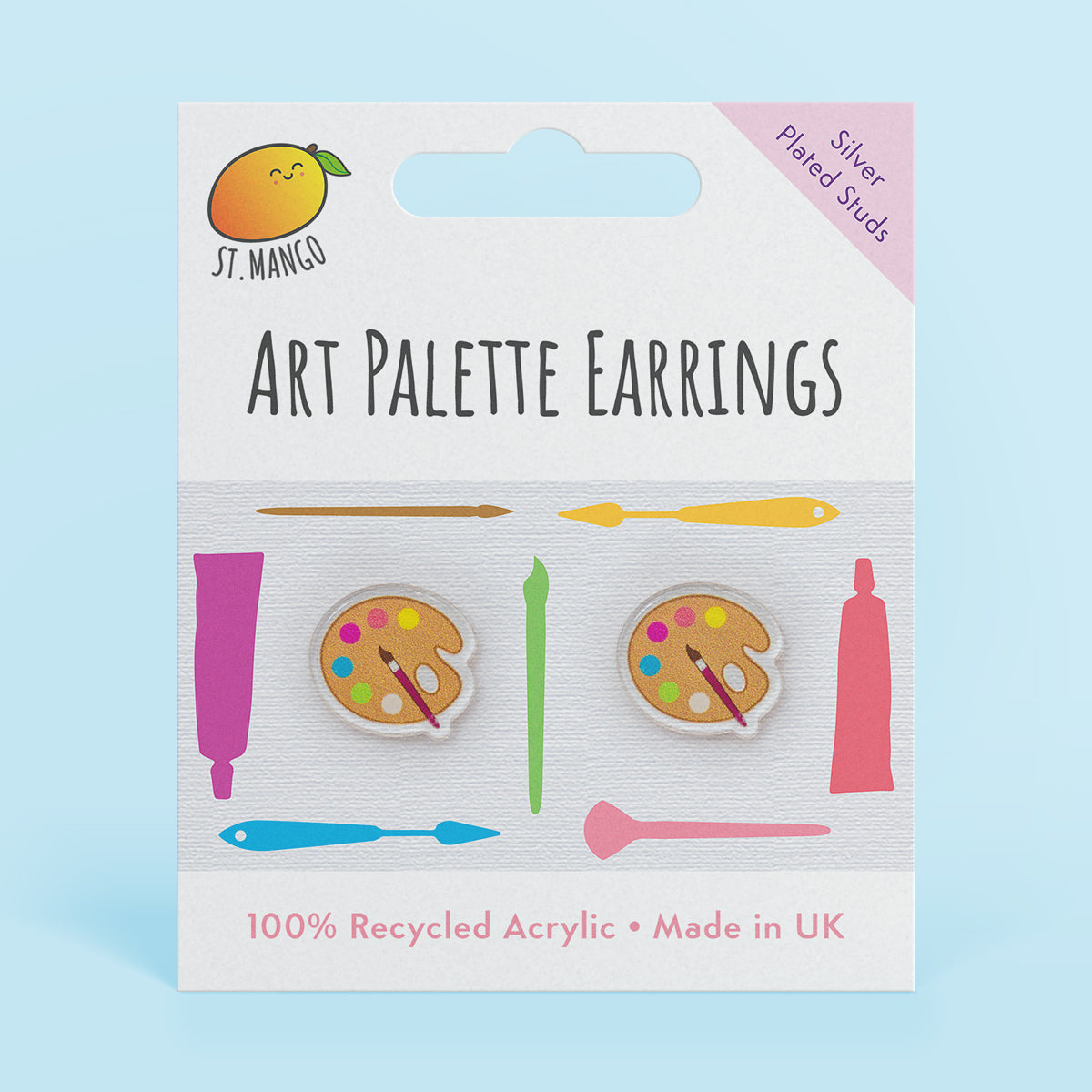 Art Palette Stud Earrings