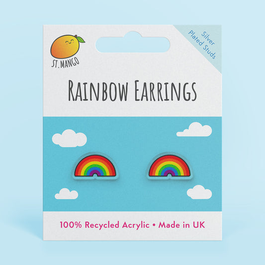 Rainbow Stud Earrings