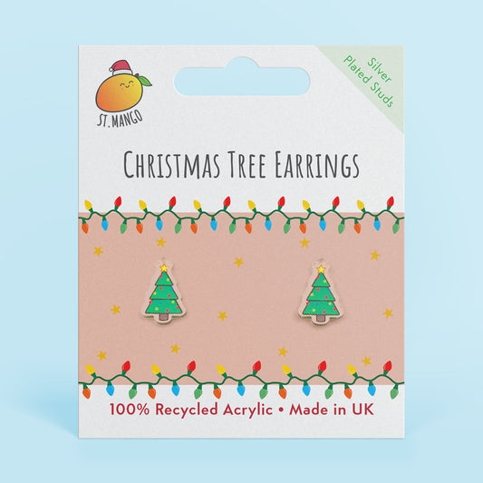 Christmas Tree Stud Earrings