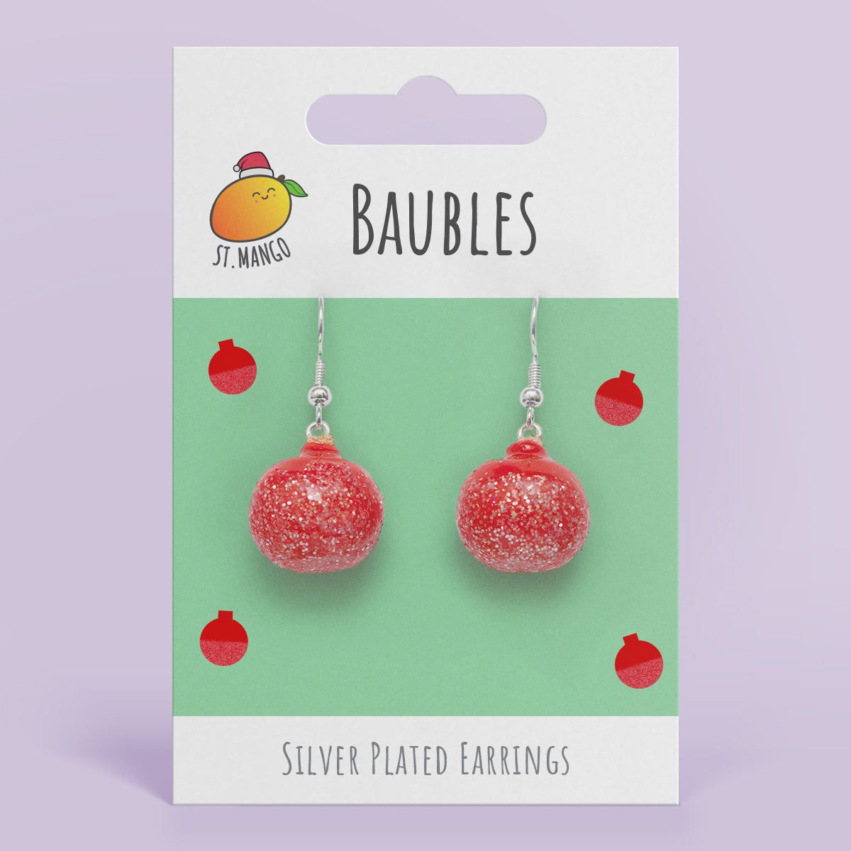 Christmas Bauble Dangle Earrings