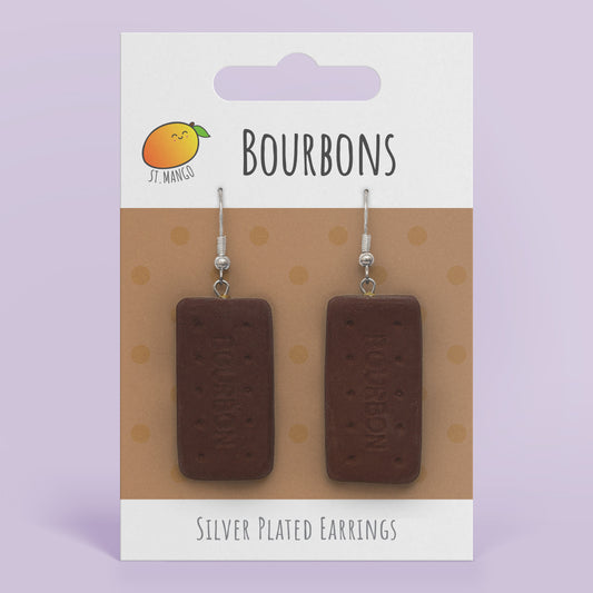 Bourbon Biscuit Dangle Earrings