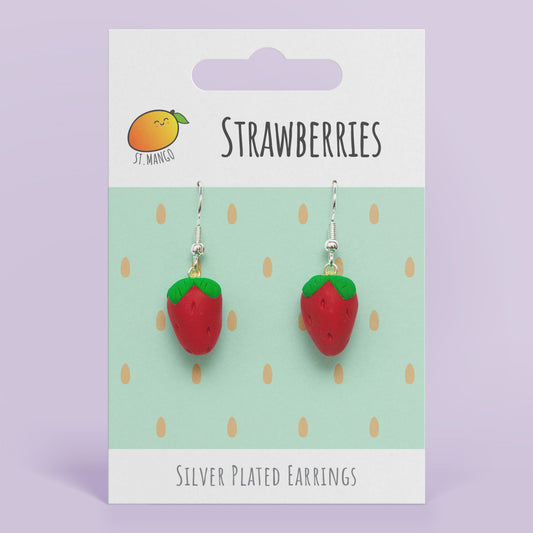 Strawberry Dangle Earrings