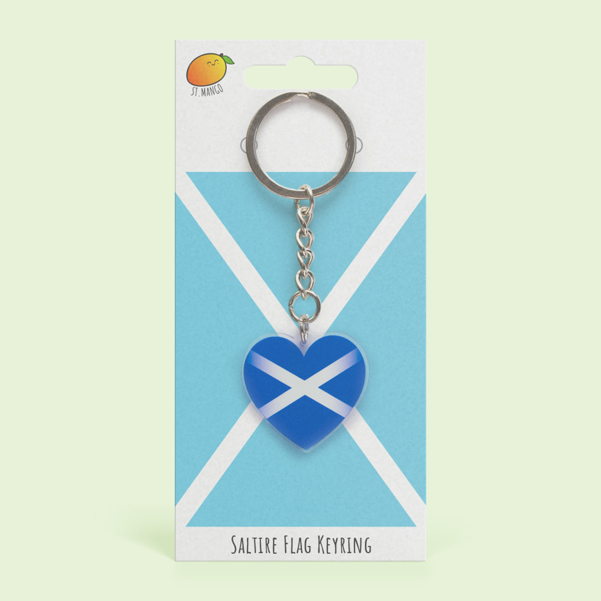 Saltire Flag Acrylic Keyring