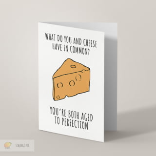 Aged To Perfection Greetings Card