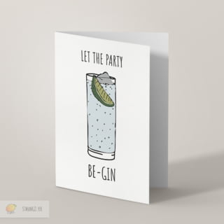 Let The Party Begin Greetings Card